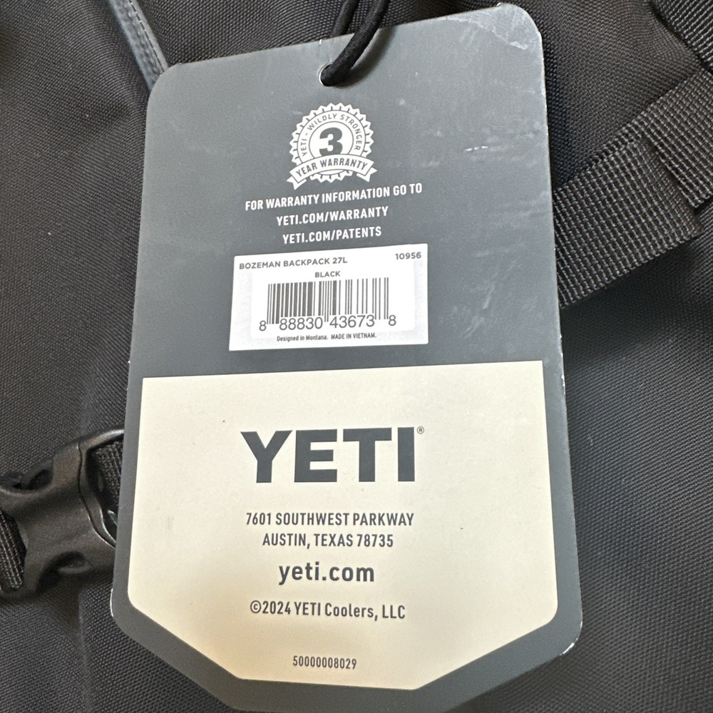 Yeti Bozeman X Mystery Jackalope Backpack New W Tags Black - Picture 3 of 6